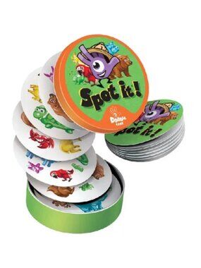 Spot it!/Dobble Junior - Animals Bilingual Version Card Game New Sealed Ages 6+